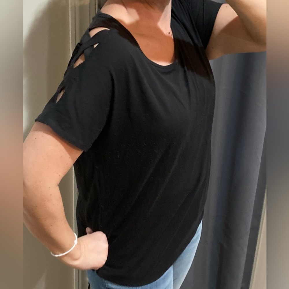 Tek Gear Dry Tek size XL black short sleeve tee